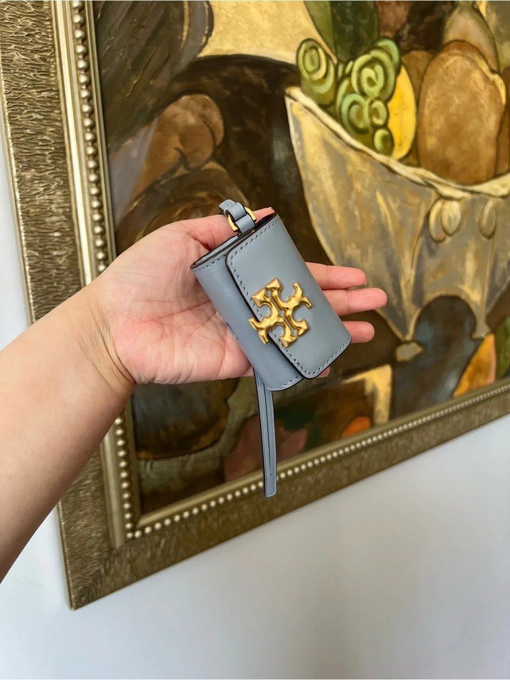 Tory burch Blue Eleanor Airpods Case